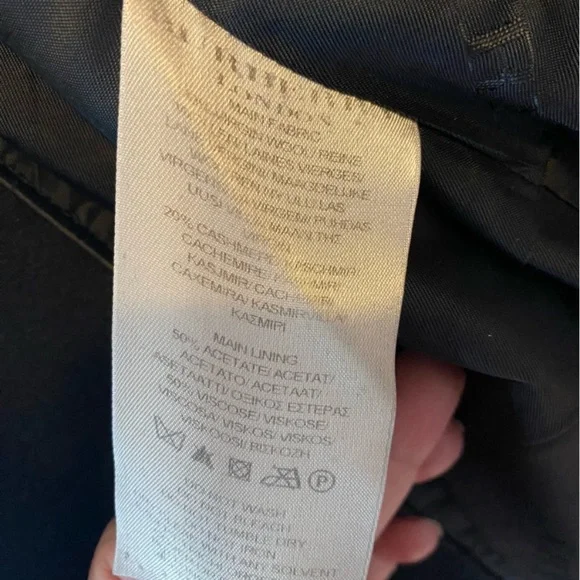 Burberry London Black Wool Cashmere Coat - Picture 9 of 10